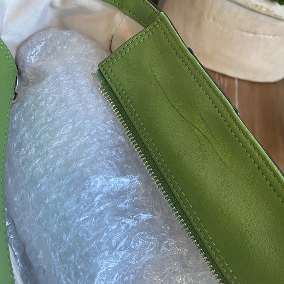 Coach Gallery Green Zip Top Tote Bundle - Picture 14 of 17